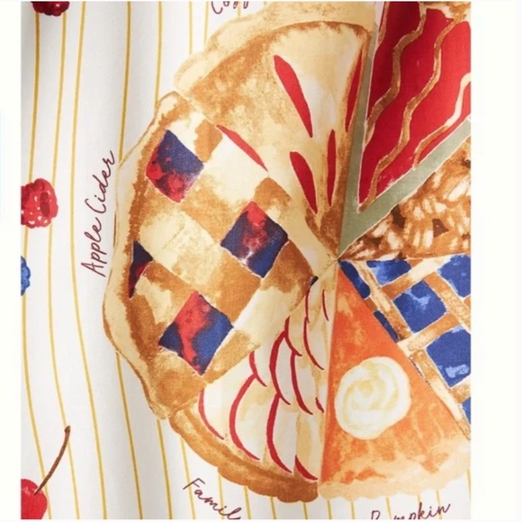 Pie Chart Boho Peasant Hipster Hippie Art Deco Farm Hip Holiday Dish Towel - Picture 2 of 2